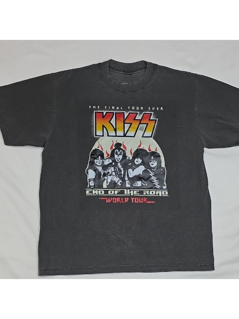 KISS Tour T-Shirt - Black Wash Large